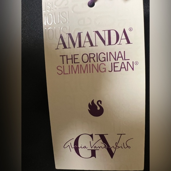 GLORIA VANDERBILT GRAY SIZE 4 AVERAGE STRAIGHT LEG JEAN. “AMANDA” 5 POCKETS - Picture 11 of 14